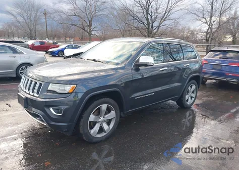 2014 Jeep Grand Cherokee Overland z USA, uszkodzony, nr VIN 1C4RJFCG5EC193882